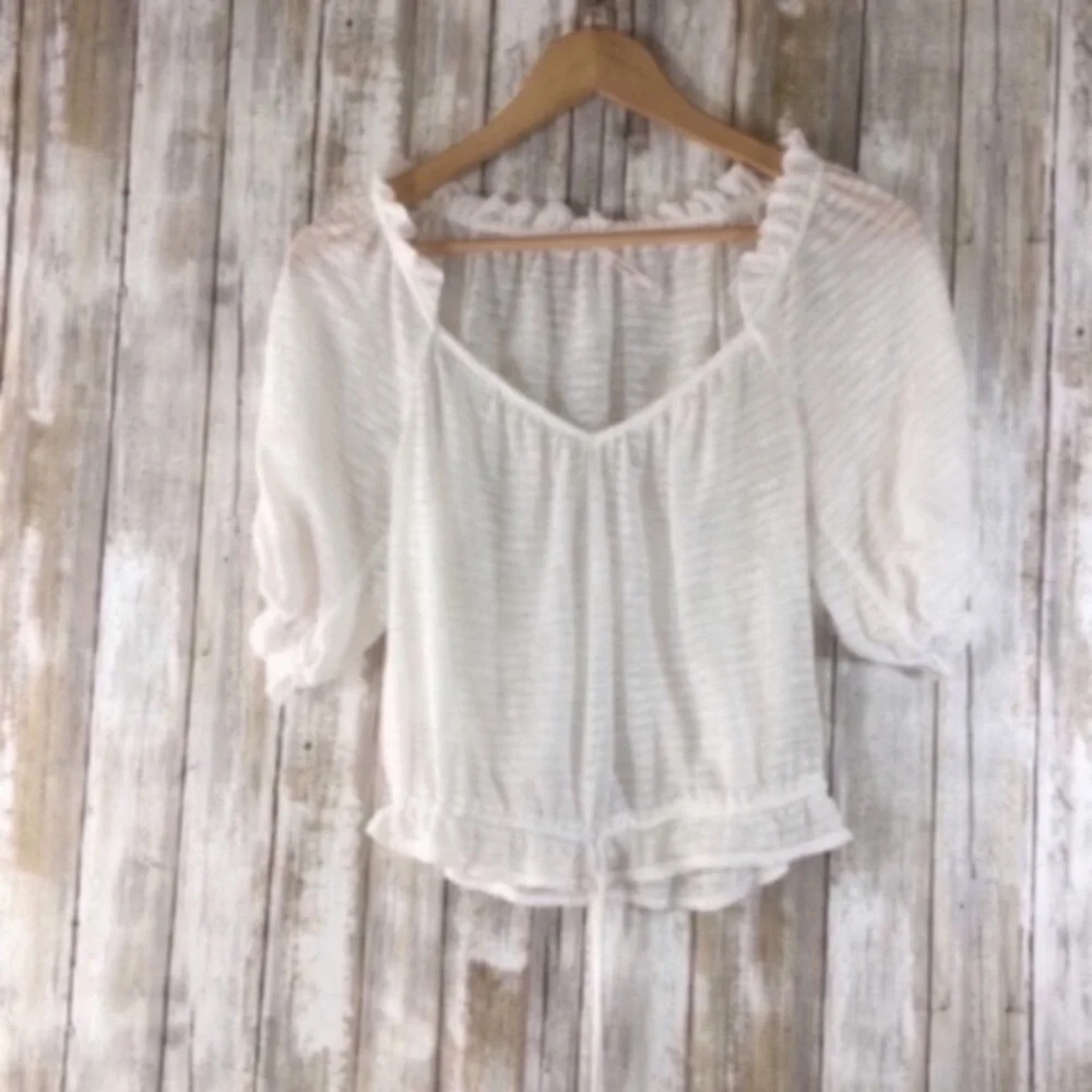 Free People Dorothy Tie String Blouse